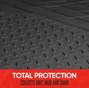 ATCM-6104 Car Trunk Mat for Back of SUV, Sedan & Coupe Trunk Cover, All Weather Heavy Duty Protection