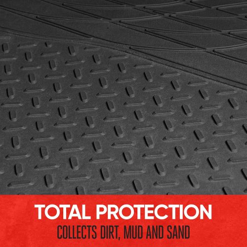 ATCM-6104 Car Trunk Mat for Back of SUV, Sedan & Coupe Trunk Cover, All Weather Heavy Duty Protection