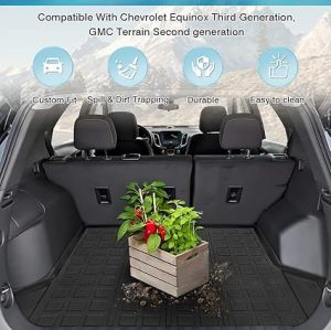 ATCM-6108 Trunk Mat All Weather Anti-Slip Rear Trunk Liner Black  for Chevrolet Equinox/GMC Terrain