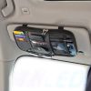 ATSB-6169 Car Sun Visor Organizer Auto Interior Accessories Pocket Organizer For Car Truck SUV Storage Pouch Holder