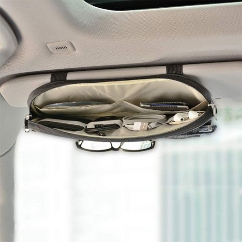 ATSB-6169 Car Sun Visor Organizer Auto Interior Accessories Pocket Organizer For Car Truck SUV Storage Pouch Holder