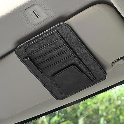 ATSB-6170 Auto Car Sun Visor Organizer for Card License Registration Document Pen Key Interior Accessories