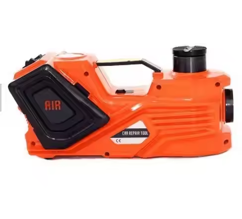 AtliFix ATEHJ-3520 12v DC Electric Hydraulic Jack and Wrench tools kit Tire Pump and LED Flashlight 2 in 1 Set Electric Car Jack