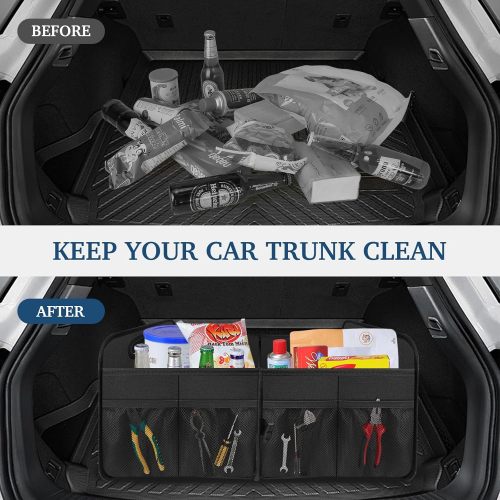 ATSB-6173  Car Trunk Organizer Large Capacity Waterproof Collapsible Trunk Organizer for Car Suv/Jeep/Sedan