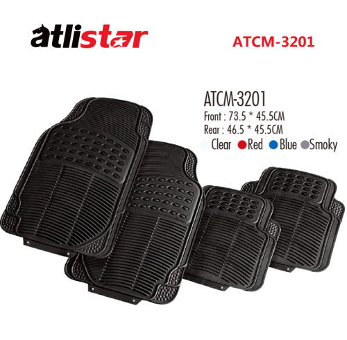 ATCM-3201 All-Weather Customized Set 4 piece PVC Car Mats