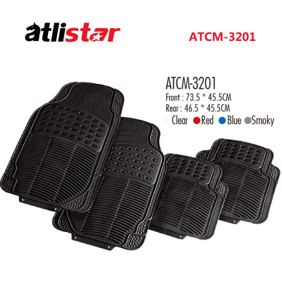 ATCM-3201 All-Weather Customized Set 4 piece PVC Car Mats For Car