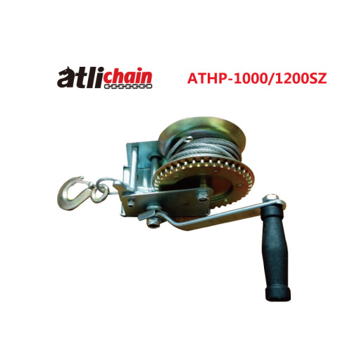 Boat Trailer Winch 1200lbs Heavy Duty Hook Ratchet Manual Hand Winch