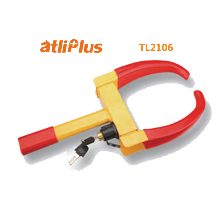 ATLI TL2106 Universal Wheel Lock Heavy Duty Security Trailer Wheel Lock Anti Theft Wheel Locks for Cars SUV Camper Motorcycle Trailer