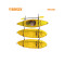 RR5801 Heavy Duty Adjustable Freestanding Kayak Stand with Safety Straps – Holds 3 Kayaks