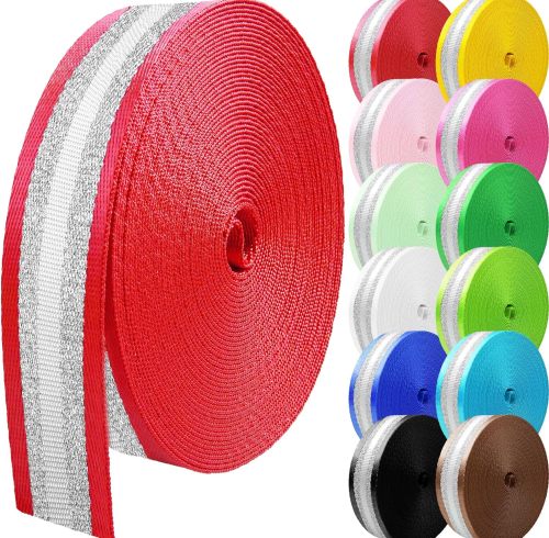 Strap Webbing- 10 Yard Lawn Chair Webbing 1 Inch Replacement Kit Strapping Camping Gear Tool Black Belt for Men Women Gifts Heavy Duty Climbing Hair Webbing Straps for Bags Replacement