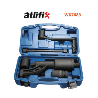 ATLI WK7683 High quality Hand Tool Sets Auto Repair Torque Wrench 6200N.M socket wrench set with Labor Saving Wrench