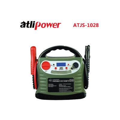 ATLIPOWER ATJS-1028 3 IN 1 Jump Starter/Air Compressor/LED Work Light,Auto Battery Booster