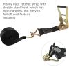 2 Pack 2 Inch Ratchet Straps Heavy Duty 20ft Tie Down Straps Ratchet with Double J Hook, 8000 LBS Break Strength, Cargo Ratchet Straps for Moving, Truck, Trailers, Motorcycles, Kayaks, Car Roof