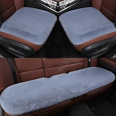 ATSC-5248 1 Set 3 pcs Protector Seat Soft Warm for Winter Car Seat Cushion