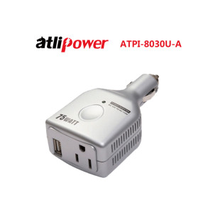 ATLIPOWER ATPI-8030U Modified Sine Wave Power Inverter 75W Rated with 150W Peak Power with USB Output