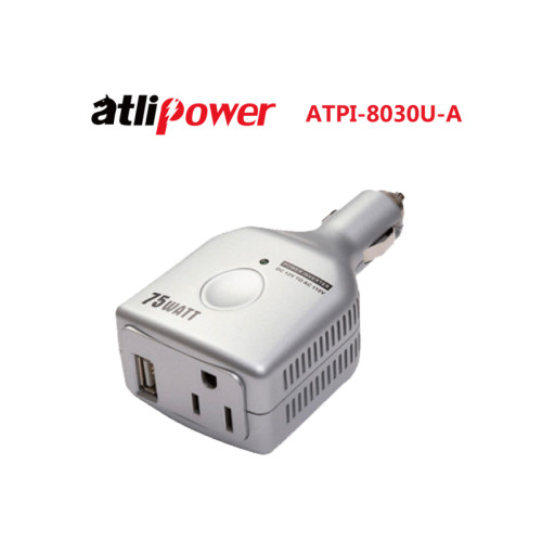 ATLIPOWER ATPI-8030U Modified Sine Wave Power Inverter 75W Rated with 150W Peak Power with USB Output