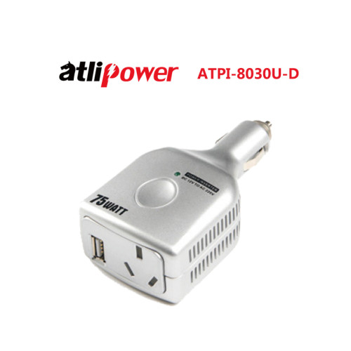 ATLIPOWER ATPI-8030U Modified Sine Wave Power Inverter 75W Rated with 150W Peak Power with USB Output