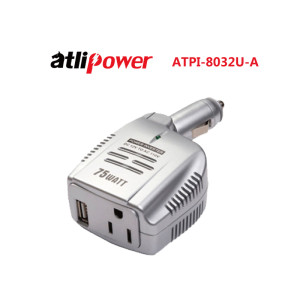 ATLIPOWER ATPI-8032U Modified Sine Wave Power Inverter 75W Rated with 150W Peak Power with USB Output