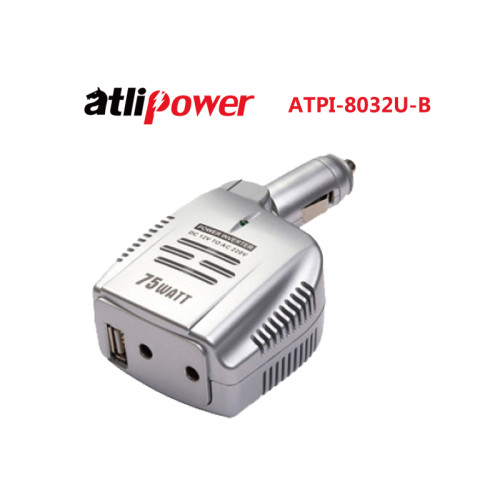 ATLIPOWER ATPI-8032U Modified Sine Wave Power Inverter 75W Rated with 150W Peak Power with USB Output