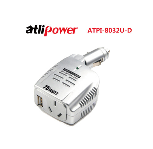 ATLIPOWER ATPI-8032U Modified Sine Wave Power Inverter 75W Rated with 150W Peak Power with USB Output