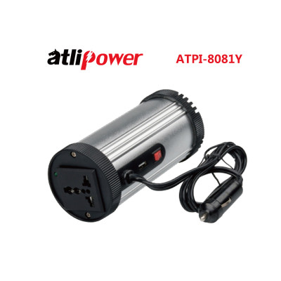 ATLIPOWER ATPI-8081Y Modified Sine Wave Power Inverter 150W with Peak Power 300W with DC5 V(0.5A,1A,2A) USB Output