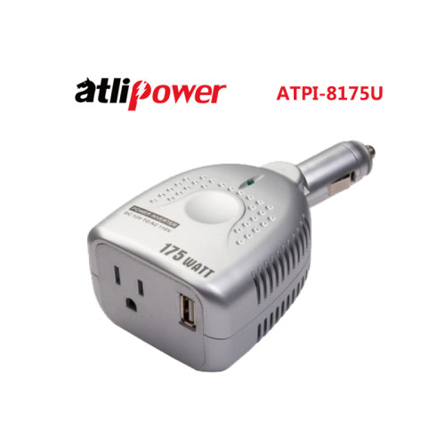 ATLIPOWER ATPI-8175U Modified Sine Wave Power Inverter 175W Rated with 350W Peak Power with USB Output