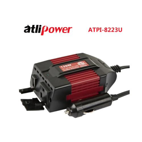 ATLIPOWER Modified Sine Wave Power Inverter,DC 12V DC 24V to AC100V-120V with DC5 V(0.5A,1A,2A) USB Output