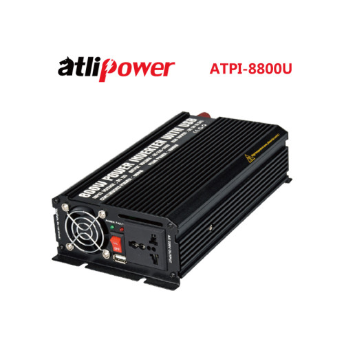 ATLIPOWER ATPI-8800U Modified sine wave Power Inverter 800W to 1500W with Dual sockets Output