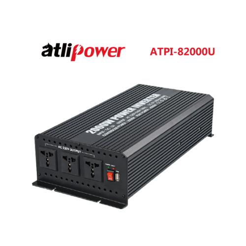 ATLIPOWER Modified Sine Wave Power Inverter with 3 Outlet Car Inverter