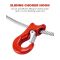 Single Leg Wire Rope Sling 1.6t/3500Lbs Rated Load 8.2 Feet Length, 1/2