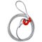 Single Leg Wire Rope Sling 1.6t/3500Lbs Rated Load 8.2 Feet Length, 1/2