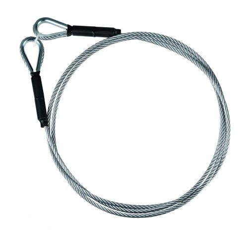 Single Leg Wire Rope Sling 1.6t/3500Lbs Rated Load 8.2 Feet Length, 1/2" Diameter, with 3/8" - 1/2" Sliding Choker Hook WLL 1.6t