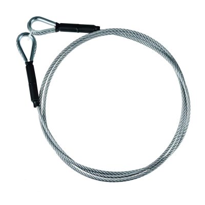 Single Leg Wire Rope Sling 1.6t/3500Lbs Rated Load 8.2 Feet Length, 1/2