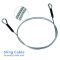 Single Leg Wire Rope Sling 1.6t/3500Lbs Rated Load 8.2 Feet Length, 1/2