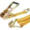 4Pack Heavy Duty Ratchet Straps, 2Inch 20Ft Tie Down Straps with Double J Hook, 4400 LBS Break Strength Cargo Ratchet Straps for Moving and Securing Cargo Lawn Equipment and Motorcycles