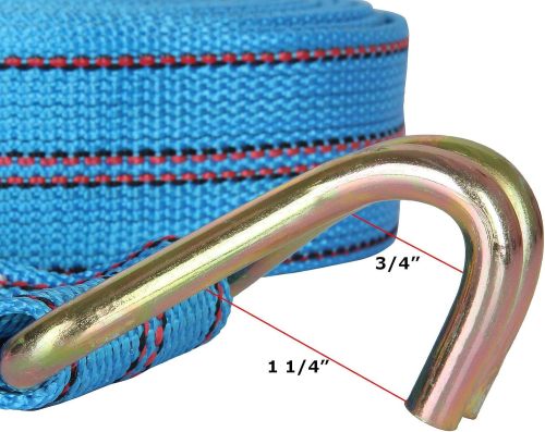 2Pack Heavy Duty Ratchet Straps, 2in 33ft Tie Down Straps with Double J Hook, Durable Cargo Ratchet Straps for Moving and Securing Cargo Lawn Equipment and Motorcycles