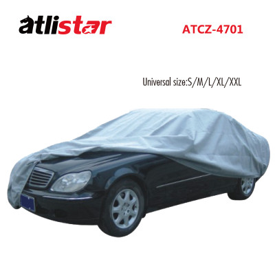 Universal Black Waterproof Full Car Covers Dust Sun UV Shade Full Car Cover