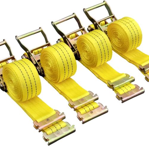 4 Pack E-Track Ratchet Straps 2" x15' 4400LB Tie Down