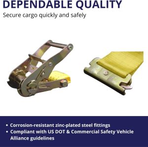 4 Pack E-Track Ratchet Straps 2
