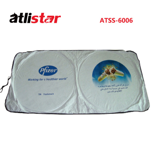 Silver car sun shade Front Car window sunshade Foldable Car windshield sunshade