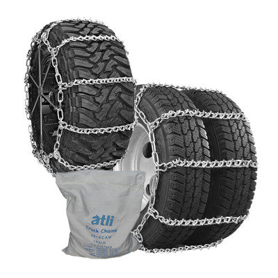 TV38 Twist Link with V-Bar wide base snow chains,truck tire chains