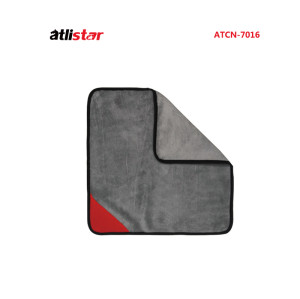 ATLI Car wash towel thickened absorbent double sided coral velvet wipe car towel Polyester coral fleece composite towel ATCN-7016