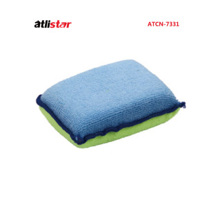ATLI ATCN-7331 Car Wash Sponge –Plush Square Sponge  – Durable & Effective Car Cleaning Supplies