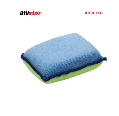 ATLI ATCN-7331 Car Wash Sponge –Plush Square Sponge  – Durable & Effective Car Cleaning Supplies