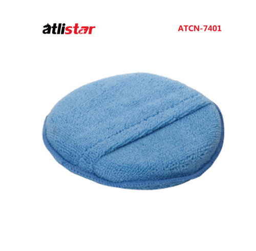 ATLI ATCN-7401 Microfiber Wax Applicator, Ultra-Soft Microfiber Wax Applicator Pads with Finger Pocket Wax Applicator for Cars Wax Applicator Foam Sponge