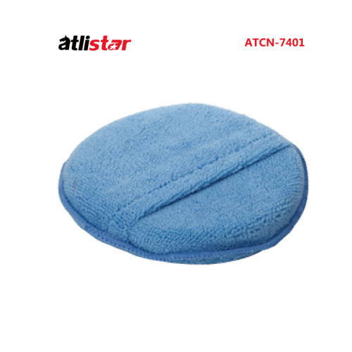 ATLI ATCN-7401 Microfiber Wax Applicator, Ultra-Soft Microfiber Wax Applicator Pads with Finger Pocket Wax Applicator for Cars Wax Applicator Foam Sponge