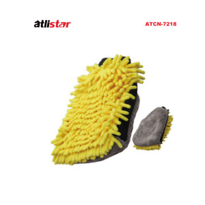 ATLI Chenille&Coral Fleece Triad Waterproof Mitt Household Cleaning Gloves Washable Reusable Microfiber Car Wash Mitt ATCN-7218