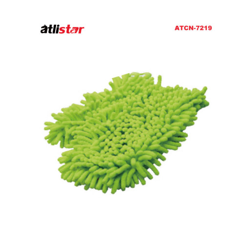 ATLI Chenille&Sandwich Thumb Gloves Household Cleaning Gloves Washable Reusable Microfiber Car Wash Mitt ATCN-7219