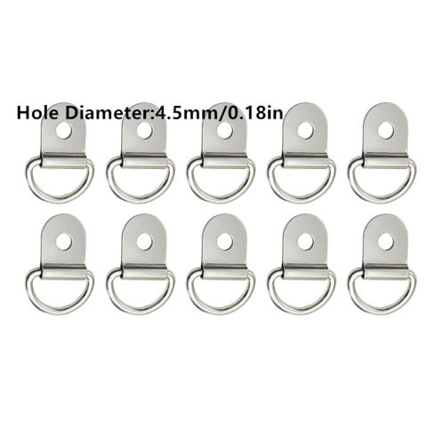 10Pcs D Shape Ring Tie Down Anchors Ring Fittings for RV Trailers| Parts & Accessories | Car & Truck Parts