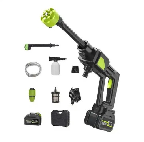 ATLI ATCW-1003 Cordless Pressure Washer , Electric Power Washer, 6-in-1 Nozzle Portable 12V/24V/48V Battery Operated High Pressure Cleaner for Car Garden Floor Swimming Pool Power Washers